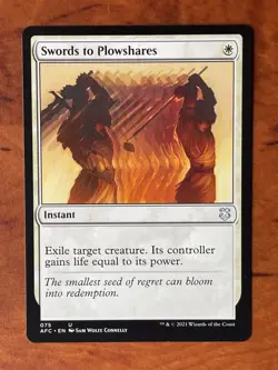 Swords to Plowshares MTG Magic the Gathering Card NM Near Mint AFC - Image 1