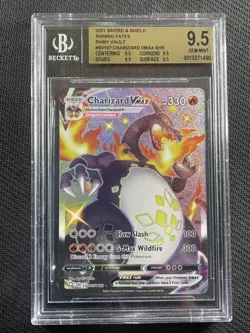 Pokemon Card BGS 9.5 Charizard Vmax Shining Fates Swsh 2021 SV107/SV122 - Image 1
