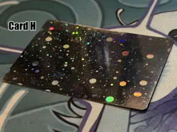 Holographic Blank Genuine Pokemon Card - Swirl Holo - LP - [H] - Image 3