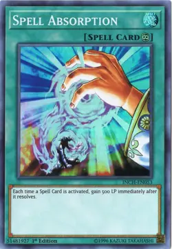 YuGiOh Card - (NM) Spell Absorption INCH-EN053 - 1st Ed Super Rare - Image 1