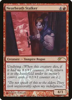 1x FOIL Nearheath Stalker - FNM PROMO - NM - Italian - MTG Vampire - Image 3