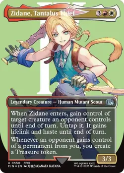 Zidane, Tantalus Thief (Borderless) (Surge Foil) Final Fantasy Foil - Image 1