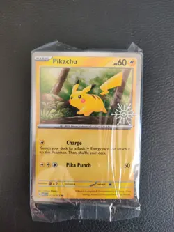 Pokemon TCG - Pikachu 025/165 Snowflake Stamped Holiday Calendar 2025 Sealed. - Image 1