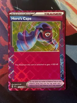 Pokemon Hero’s Cape Trainer Ace Spec 152/162 Temporal Forces NM - Image 1