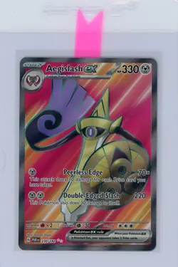 Pokemon TCG Aegislash ex 230/182 (Full Art) Sv04: Paradox Rift Ultra Rare - Image 1