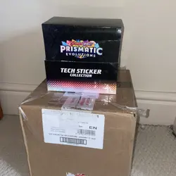 ✅Case of 12 Pokemon TCG Prismatic Evolutions Tech Sticker 36 Booster Packs✅ - Image 2