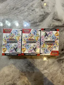 Pokemon TCG 3x Prismatic Evolutions Booster Bundle - New / Factory Sealed - Image 1
