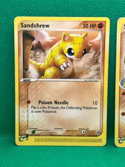 Pokemon Tcg Sandshrew 75/100 & Sandslash 21/100 EX Sandstorm Non Holo - Image 2