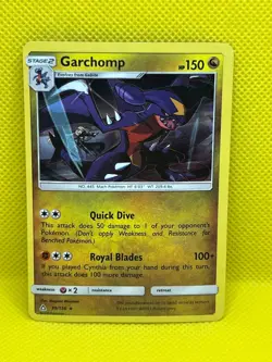Pokemon TCG Garchomp 99/156 Ultra Prism Cracked Ice Holo - Image 1