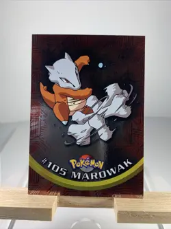 2000 Topps Pokemon MAROWAK #105 TV Animation Edition Blue Label Foil 2108 - Image 1