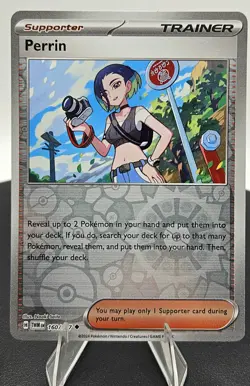 Perrin 160/167 Sv06: Twilight Masquerade Reverse Holo Free Shipping Pokemon NM - Image 2