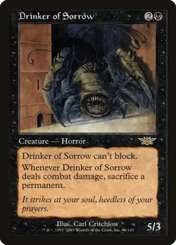 Drinker of Sorrow Legions Magic The Gathering MTG Card - Image 1