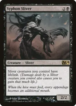 Syphon Sliver Magic 2014 (M14) Magic The Gathering MTG Card - Image 1