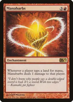 Manabarbs Magic 2012 (M12) Magic The Gathering MTG Card - Image 1