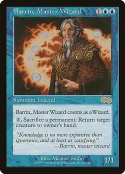 Barrin, Master Wizard Urza's Saga Magic The Gathering MTG Card - Image 1