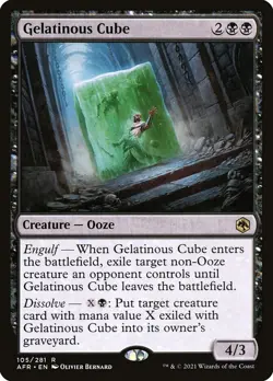 Gelatinous Cube #105/281 MTG Adventures in the Forgotten Realms Reare NM - Image 1