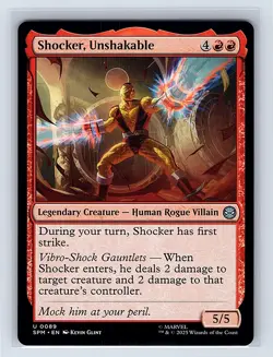 Shocker, Unshakable #89 Regular Uncommon MTG 2025 Marvel's Spider-Man (SPM) - Image 1