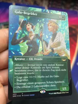 Gala Greeters • German + French Foil • Borderless Box Topper • MTG (2083) - Image 2