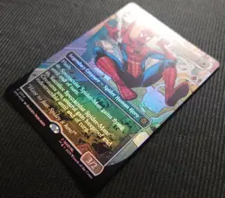 MTG super full art pleb foil spectacular Spider Human Hero 971744 - Image 2