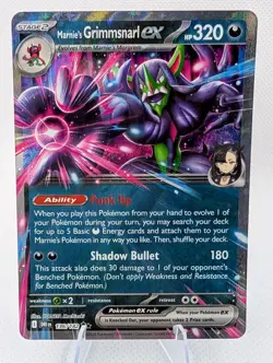 Pokemon Destined Rivals Marnie's Grimmsnarl ex 136/182 - Image 1