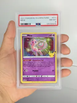 POKEMON 2021 Celebrations MEW #011 PSA 8 Near Mint RARE - Image 1