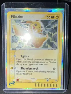 2003 Pokemon TCG Pikachu 012 Holo Rare Black Star Promo Near Mint - Image 1