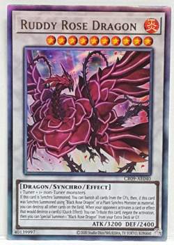 Yugioh Asian-English Ruddy Rose Dragon CR09-AE040 Ultimate Rare - Image 1