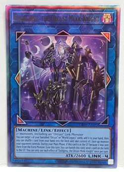 Yugioh Asian-English Enlilgirsu, the Orcust Mekk-Knight CR09-AE095 Ultimate Rare - Image 1