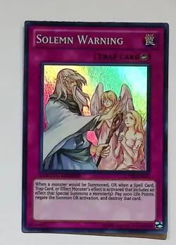 Solemn Warning - CT08-EN015 - Super Rare - Limited Edition - Yugioh - Image 1
