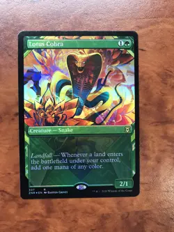 Lotus Cobra Foil Showcase MTG Magic the Gathering Card NM Near Mint ZNR - Image 1