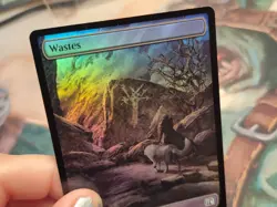 309 Wastes Colorless (Full Art Foil) Final Fantasy NM MTG Card Basic Land FIN - Image 4