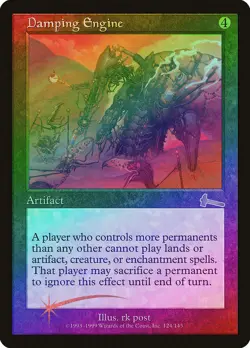 Damping Engine FOIL Urza's Legacy PLD Artifact Rare MAGIC MTG CARD ABUGames - Image 1