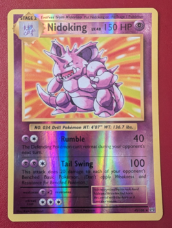 Nidoking 45/1108 Evolutions Reverse Holo Pokemon Card Excellent Condition - Image 1