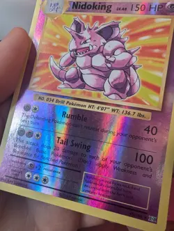 Nidoking 45/1108 Evolutions Reverse Holo Pokemon Card Excellent Condition - Image 4