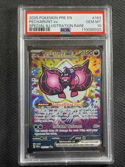 Pokemon Card PSA 10 Gem Mt Pecharunt ex SIR Prismatic Evolutions S&V 163/131 - Image 1