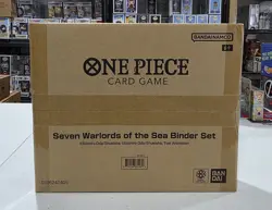 Sealed One Piece Card Game Seven Warlords of the Sea Binder Set English Edition - Image 1