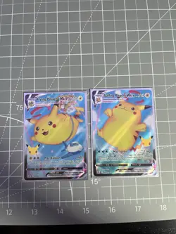 Surfing Pikachu VMAX And Flying Pikachu VMAX Rare Collection Cards - Image 1