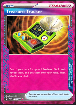 Treasure Tracker 131/131 Ace Spec Holo Prismatic Evolutions Pokemon Card NM - Image 1
