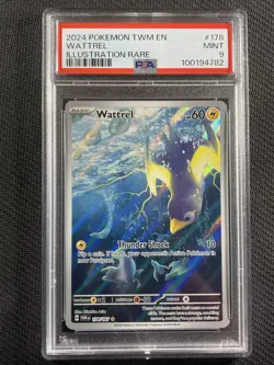 Pokemon Card PSA 9 Mint Wattrel Illustration Rare Twilight Masquerade 178/167 - Image 1