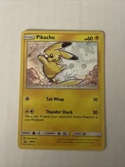 Pikachu SM98 Sun & Moon Ultra Rare Holo Black Star Promo Pokemon Card - Image 1