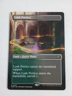 MTG Lush Portico Borderless Murders At Karlov Manor Magic Gathering NM - Image 1