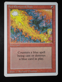 Red Elemental Blast Revised Edition NM Near Mint MTG Magic the Gathering - Image 1