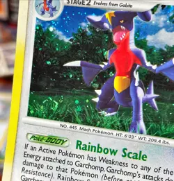 SWIRL 🔥 Garchomp 9/123 Lv. 66 Mysterious Treasures Holo Rare Pokemon TCG - LP - Image 4