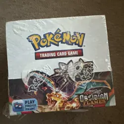 Pokemon TCG Scarlet Violet Obsidian Flames Booster Box - New Sealed - Torn Seal - Image 1