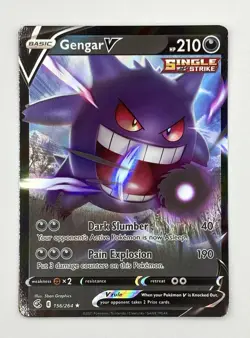 Pokemon TCG Gengar V Ultra Rare Fusion Strike 156/264 Mint Pack Fresh - Image 4