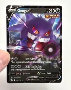 Pokemon TCG Gengar V Ultra Rare Fusion Strike 156/264 Mint Pack Fresh - Image 5