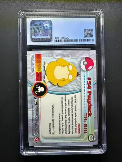 topps Pokemon TV Animation Edition Series 1 Rainbow Foil #54 Psyduck CGC 10 - Image 2