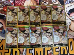 One Piece Card Don Card Gol D. Roger Gold Japanese 10 Card Set OP13 Trading Card - Image 1