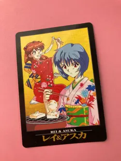 Rey Asuka No.101 NEON GENESIS EVANGELION Card SEGA BANDAI 1997 - Image 3