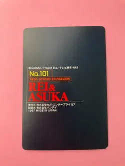 Rey Asuka No.101 NEON GENESIS EVANGELION Card SEGA BANDAI 1997 - Image 4